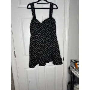 HUTCH Anthropologie Ditzy Floral Corset Mini Dress Size‎ L thumbnail 2