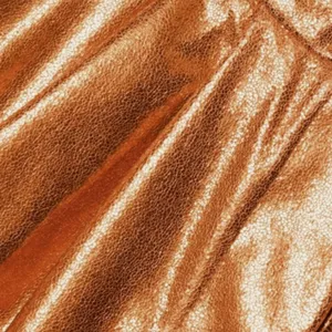 Kimberly Goldson Lizzie Metallic Faux‎ Leather Shorts Copper 0 Orange thumbnail 9
