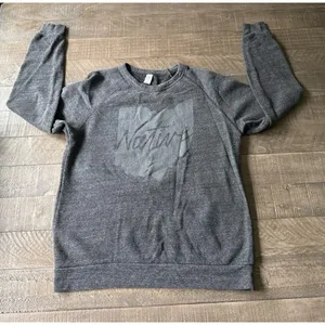 Alternative Women's Gray‎ "Native" Ohio Pullover Sweatshirt Size Medium thumbnail 1