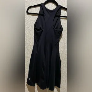 Lululemon Court Crush Tennis Dress Nulux in Black Size 0,2? thumbnail 11
