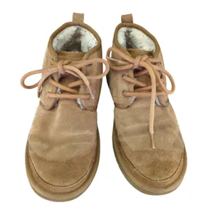 UGG Neumel Chukka‎ Boots Tan Suede Shearling Lined Lace Up Women 7 3236 thumbnail 9