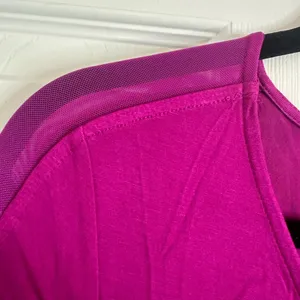 Women's Fuchsia Shirt with Sheer Panels, Size Medium thumbnail 9