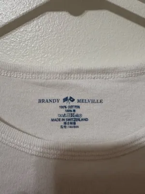 White Brandy Melville Top thumbnail 2