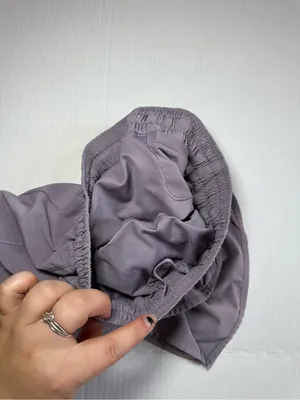 Lululemon Hotty Hot Shorts 4" Purple Grey thumbnail 4