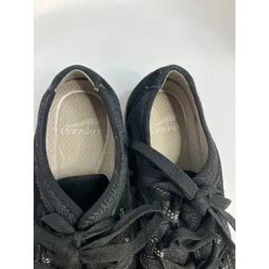 Dansko Walking Shoes Women Size 38 Black Excellent Leather Lace Up Comfort thumbnail 3