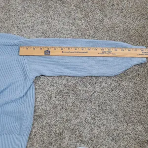 Brandy Melville Light Blue Ribbed‎ Knit Cropped Sweater thumbnail 12