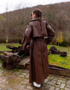 Women’s Brown Trench Coat thumbnail 5
