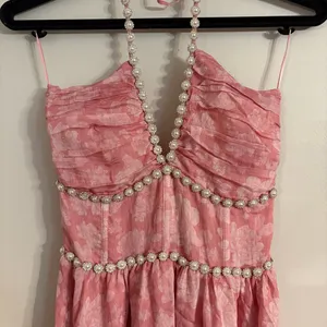 V. Chapman The Scarlette Dress in Pink Peony Print thumbnail 3