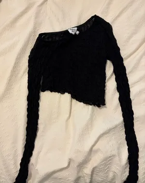 Princess Polly Black Sheer Long Sleeve Top thumbnail 1