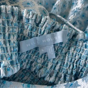 Tuckernuck Hill House Cher Dress Snowflake Brocade Mini Blue Large thumbnail 9