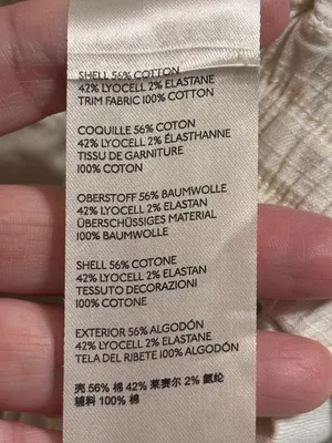 Anthropologie Angela Cropped Cargo Pants Size 26 Ivory utility Cotton Lyocell thumbnail 11