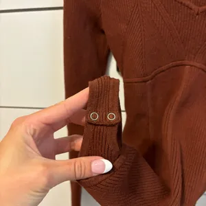 Abercrombie Corset Sweetheart Sweater Bodysuit Brown thumbnail 4