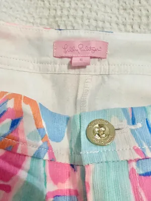 Lilly Pulitzer collette scalloped lined mini skirt cotton skort out to sea watercolor sailboat thumbnail 5