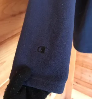 Champion NAVY BLUE FLEECE DRAWSTRING HOODIE PULLOVER SWEATSHIRT thumbnail 5