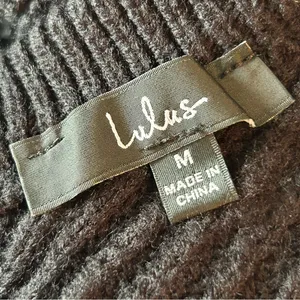 Lulus Women's chunky black Sweater dress or tunic size Medium thumbnail 8
