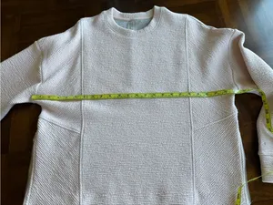 CALIA by Carrie Underwood textured crewneck blush pink lounge cozy sweatshirt S thumbnail 5
