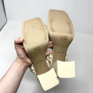 Dolce Vita Ivory Ashby Platform Braided Faux Leather Sandal Block Heels 9.5 thumbnail 10