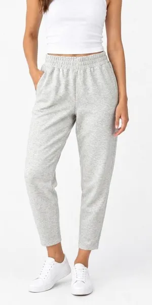 Varley The Slim Pant 25 DoubleSoft Heather Grey Joggers Size Small thumbnail 1