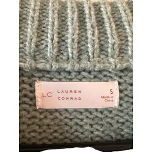 Lauren Conrad Green Long Sleeve Cable Knit Sweater Women Sz S thumbnail 8