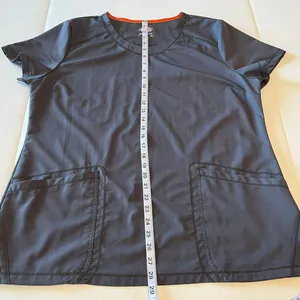 Dickies Dynamix grey‎ Scrub Top short sleeve size XL women's thumbnail 7