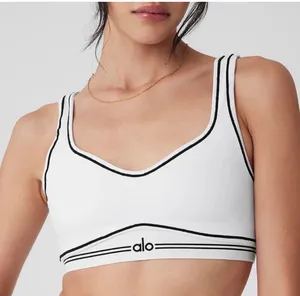 Alo Yoga Airbrush Heart Throb Bra White/Black M thumbnail 1