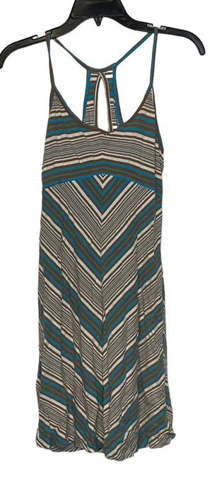Patagonia Women's Spright Dress Small Chevron Racerback Tencel‎ Organic Cotton thumbnail 1