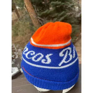 Nike Denver Broncos Blue Orange Acrylic Beanie Hat One Size thumbnail 2