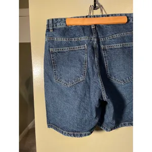 Cotton On Women's Size 10 Midi Denim Dad Shorts Dark Stone Wash 100% Cotton High thumbnail 7