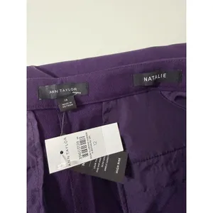 Ann‎ Taylor Natalie Pant Size 12 Aubergine Career Wear Office Business Casual thumbnail 4