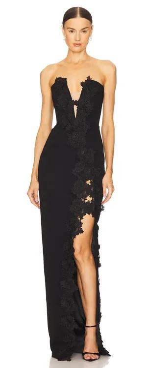 Sau Lee Florence Dress in Black Size 4 SAULEE $650 thumbnail 1