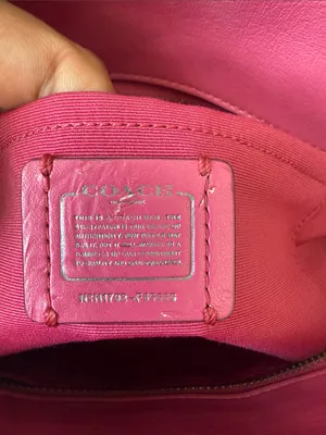 Coach mini Swagger Bag Leather Pink Turn Lock Zip Top Tote Cross body thumbnail 8