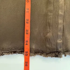 Raquel Allegra Satin Maxi Skirt L Button Front Boho Indie Minimalist Moss Brown thumbnail 12