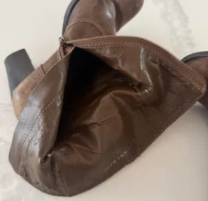 gianni bini brown genuine leather ankle boots thumbnail 5