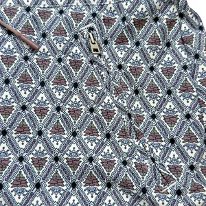 Athleta  Hudson Board Shorts Geometric Blue Brown thumbnail 3