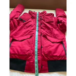 Hollister Ultimate Down Jacket Women's Medium Red/Black thumbnail 11