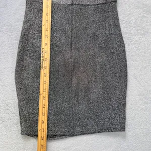 Lulus Metallic Bodycon Mini Dress Small Black Silver Glitter‎ Sparkle Party NYE thumbnail 11