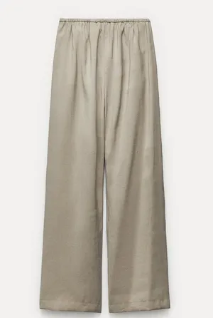 ZARA NWT FLOWY PAJAMA PANTS ZW COLLECTION. Size XL thumbnail 2