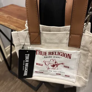 True Religion Crossbody Mini Tote Purse Shoulder Bag Adjustable Guitar Strap NWT thumbnail 3