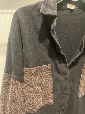 POL Black Leopard Jacket thumbnail 4