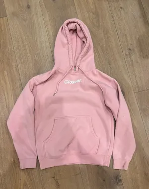 Glossier pink hoodie thumbnail 1