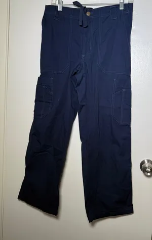 Carhartt Navy Blue Cargo Work Pants Womens XS Short thumbnail 1