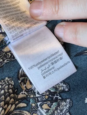 NWT Etam Wild Animals Kimono Robe Medium Teal thumbnail 6