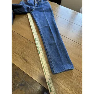Vintage 90’s Lawman Western Slim Fit Straight‎ Leg Dark Blue Denim Jeans Size 1 thumbnail 5