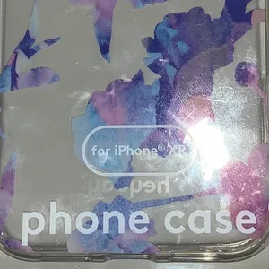 Heyday iPhone XR Case Clear Floral Purple Blue‎ Slim Protective NWT thumbnail 3
