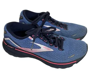 Brooks Ghost 15 Women’s Running Sneakers Blue Peacoat Pink US 9.5 thumbnail 1