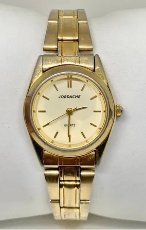 Vintage Jordache Ladies gold tone watch 25mm Quartz analog adjustable running thumbnail 1