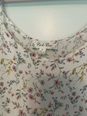 Pink Rose Floral dress thumbnail 3