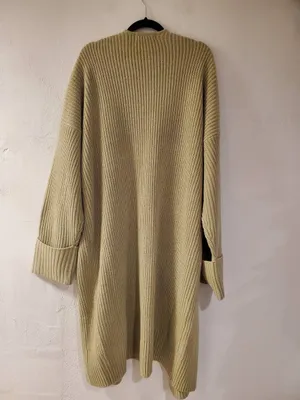 WeWoreWhat Oversized Knit Coatigan in Oat Medium Large thumbnail 3