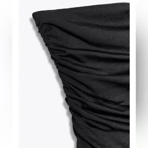 Zara NWT draped ruched one shoulder top thumbnail 9