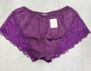 Free People Intimately ‘All Dressed Up’ Lace Trim Pajama Shorts Size XS thumbnail 1